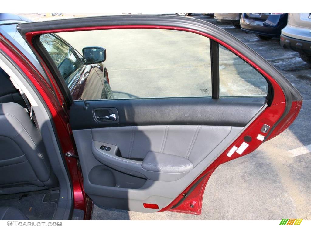 2006 Accord EX-L Sedan - Redondo Red Pearl / Gray photo #15