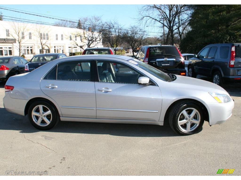 2003 Accord EX-L Sedan - Satin Silver Metallic / Black photo #4