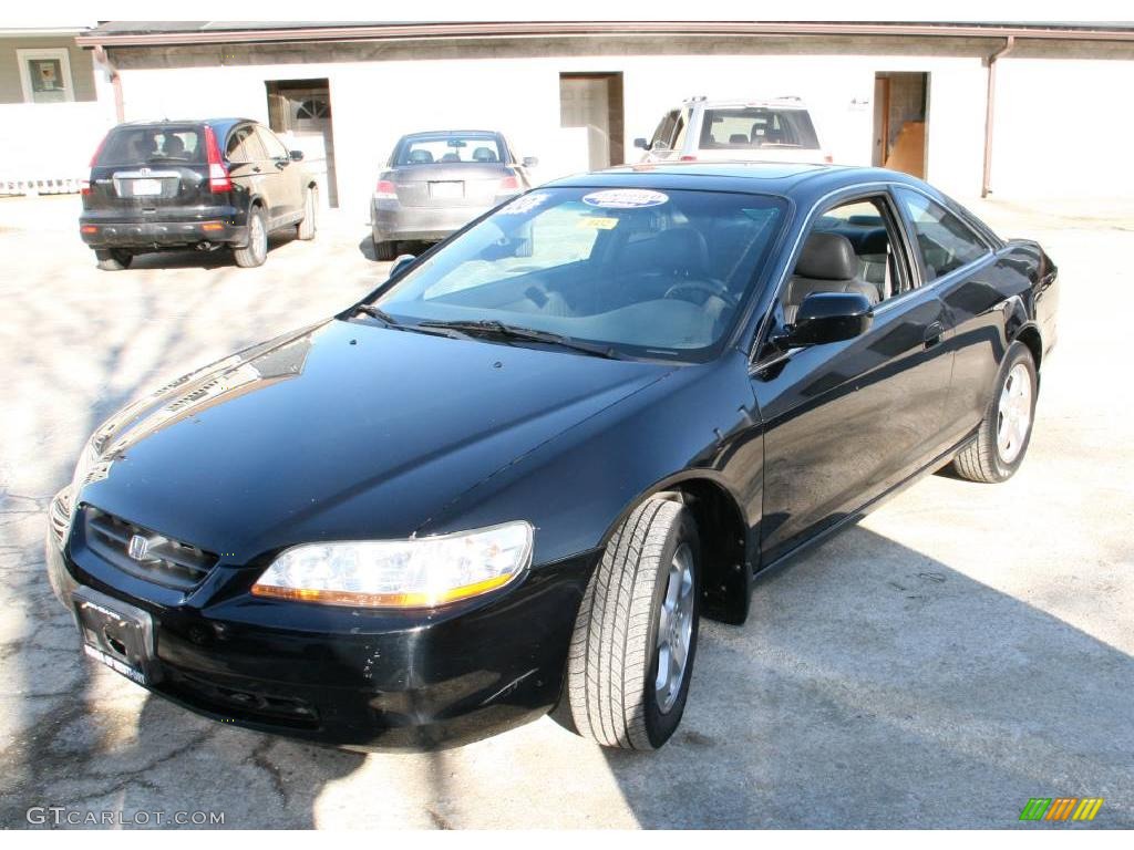 2000 Accord EX V6 Coupe - Nighthawk Black Pearl / Charcoal photo #1