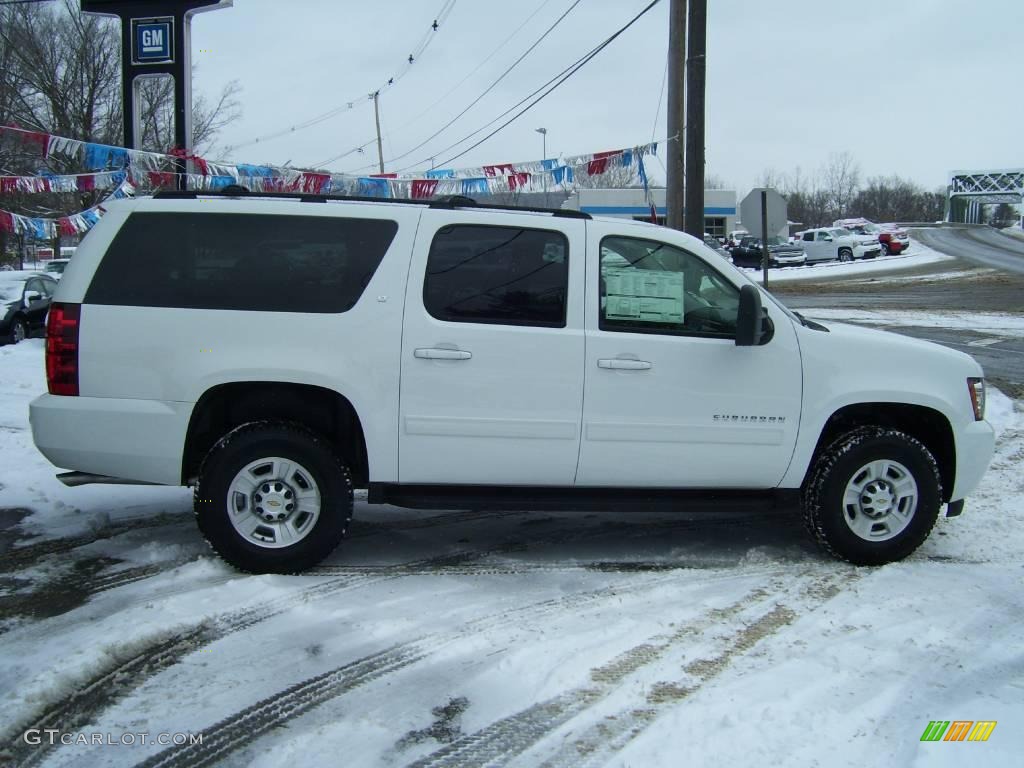 2010 Suburban LT 2500 4x4 - Summit White / Light Titanium/Dark Titanium photo #1