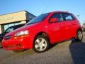 2007 Victory Red Chevrolet Aveo 5 Hatchback  photo #1