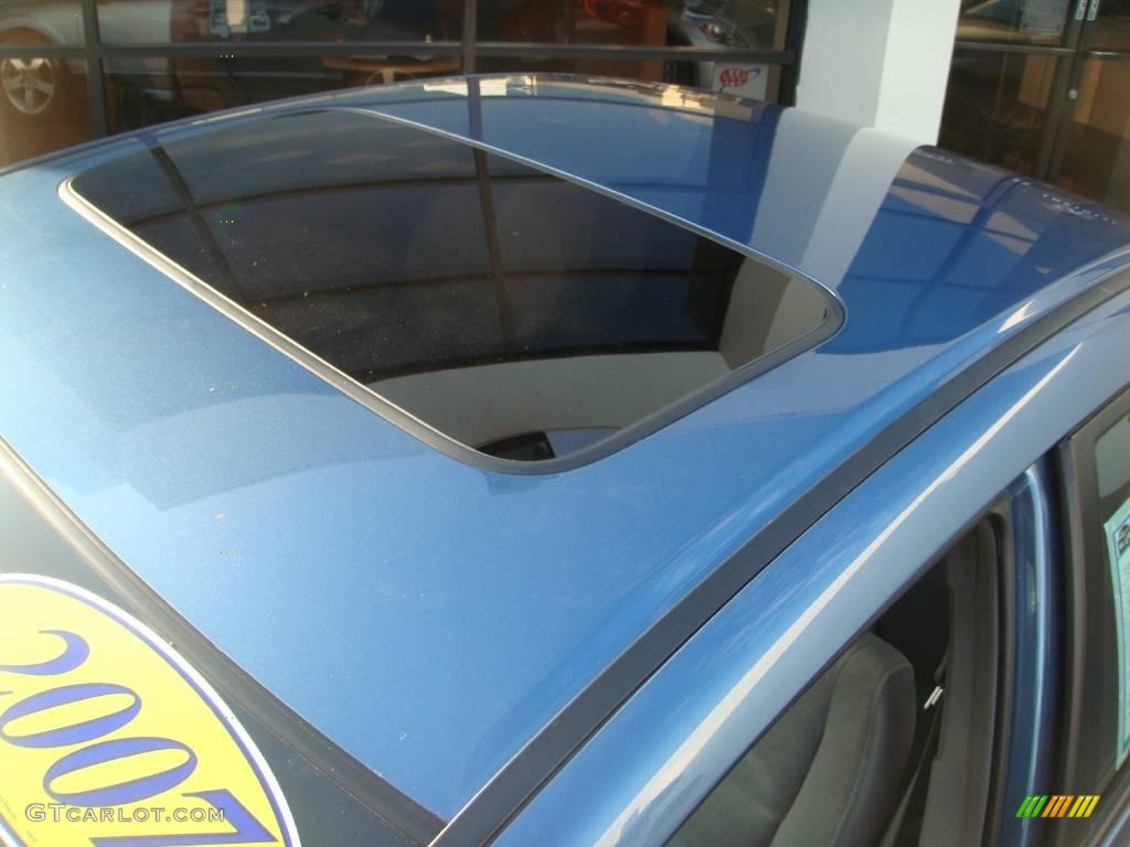 2007 Civic EX Sedan - Atomic Blue Metallic / Gray photo #4