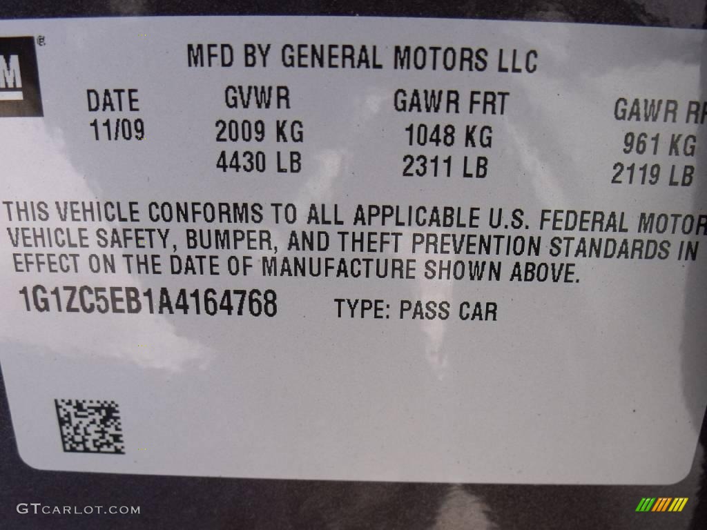 2010 Malibu LT Sedan - Taupe Gray Metallic / Titanium photo #20