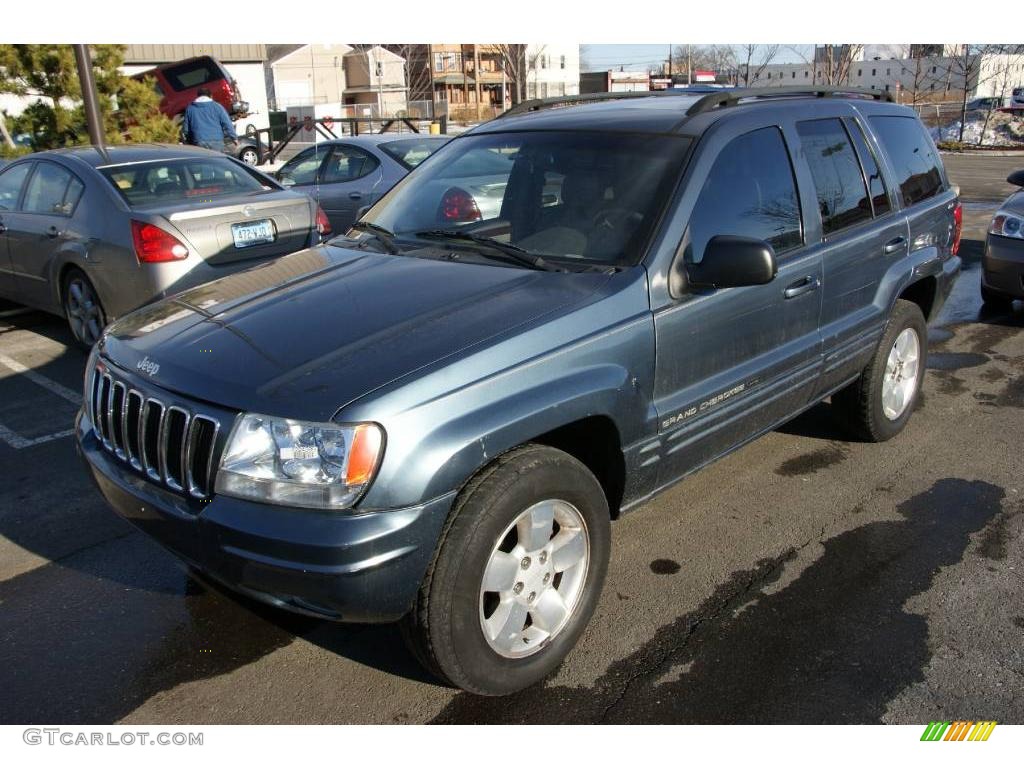 2001 Grand Cherokee Limited 4x4 - Steel Blue Pearl / Taupe photo #1