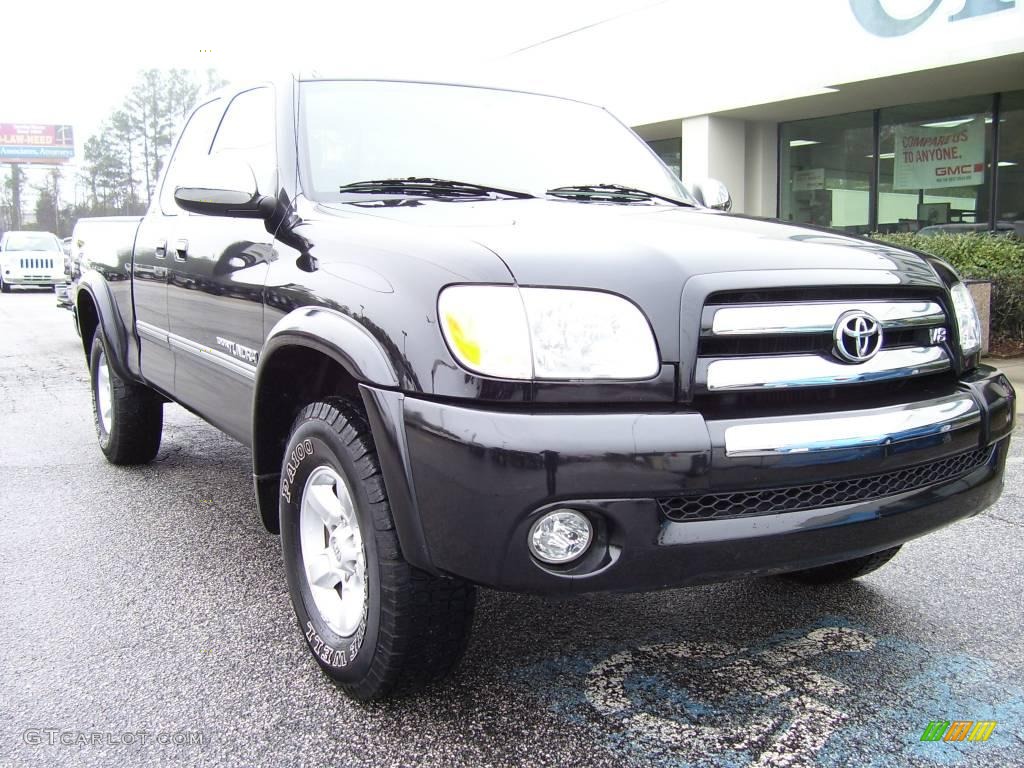 2006 Tundra SR5 TRD Access Cab 4x4 - Black / Light Charcoal photo #2
