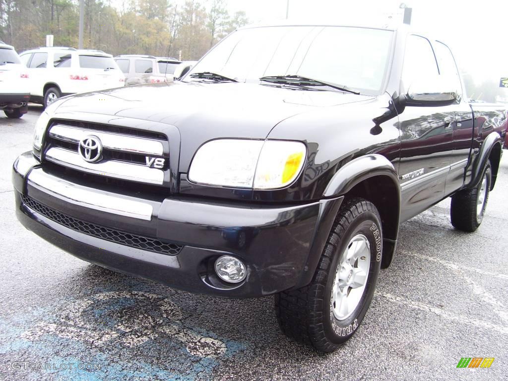 2006 Tundra SR5 TRD Access Cab 4x4 - Black / Light Charcoal photo #4