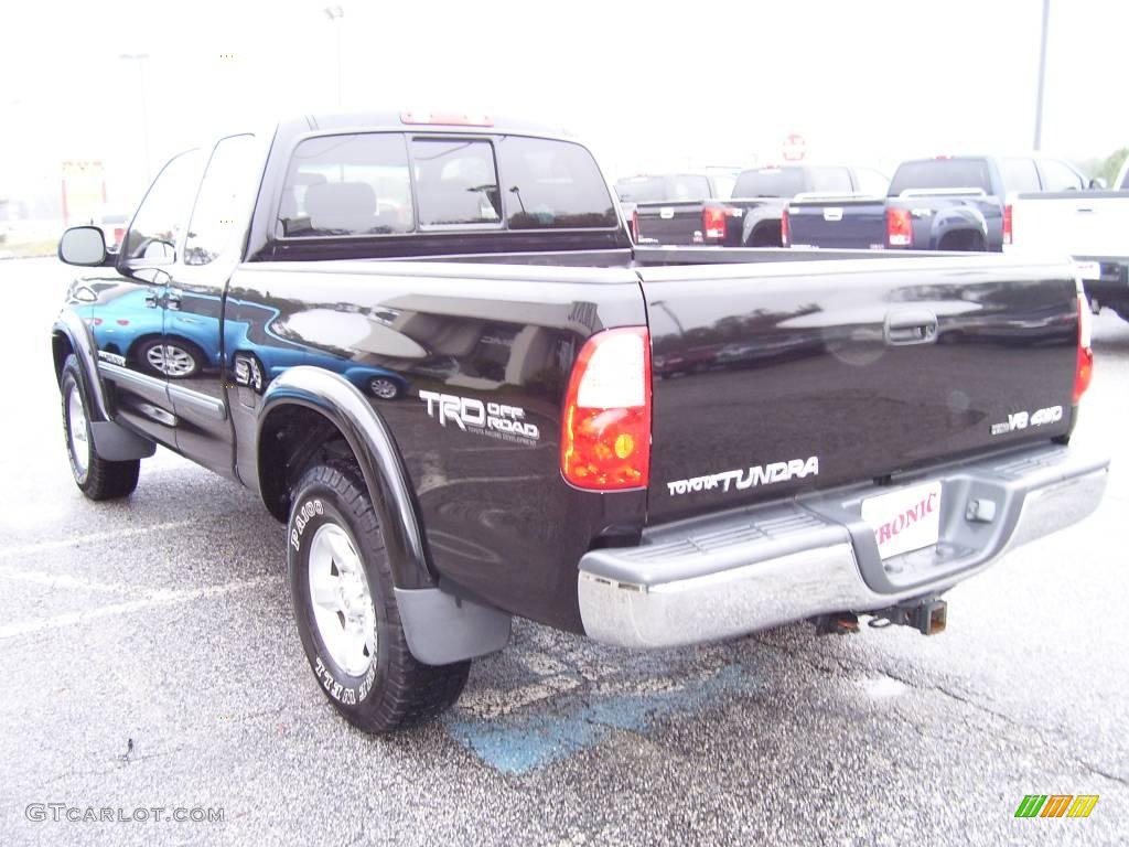 2006 Tundra SR5 TRD Access Cab 4x4 - Black / Light Charcoal photo #6