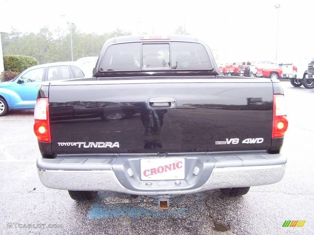 2006 Tundra SR5 TRD Access Cab 4x4 - Black / Light Charcoal photo #7
