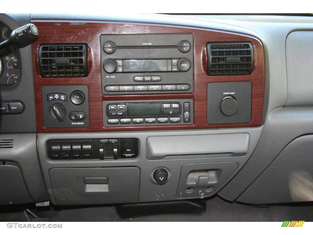 2005 F350 Super Duty Lariat Crew Cab 4x4 - Dark Shadow Grey Metallic / Medium Flint photo #68