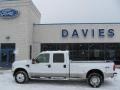 2008 Oxford White Ford F450 Super Duty Lariat Crew Cab 4x4 Dually  photo #2