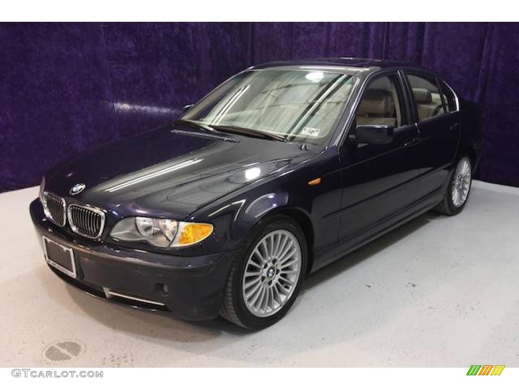 2003 3 Series 330i Sedan - Black Sapphire Metallic / Sand photo #43