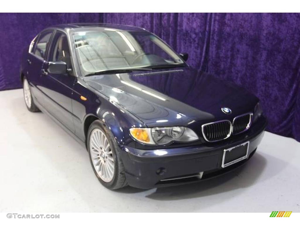 2003 3 Series 330i Sedan - Black Sapphire Metallic / Sand photo #46