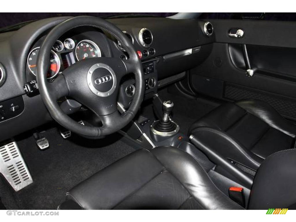 Ebony Interior 2002 Audi TT 1.8T quattro Coupe Photo #24463655