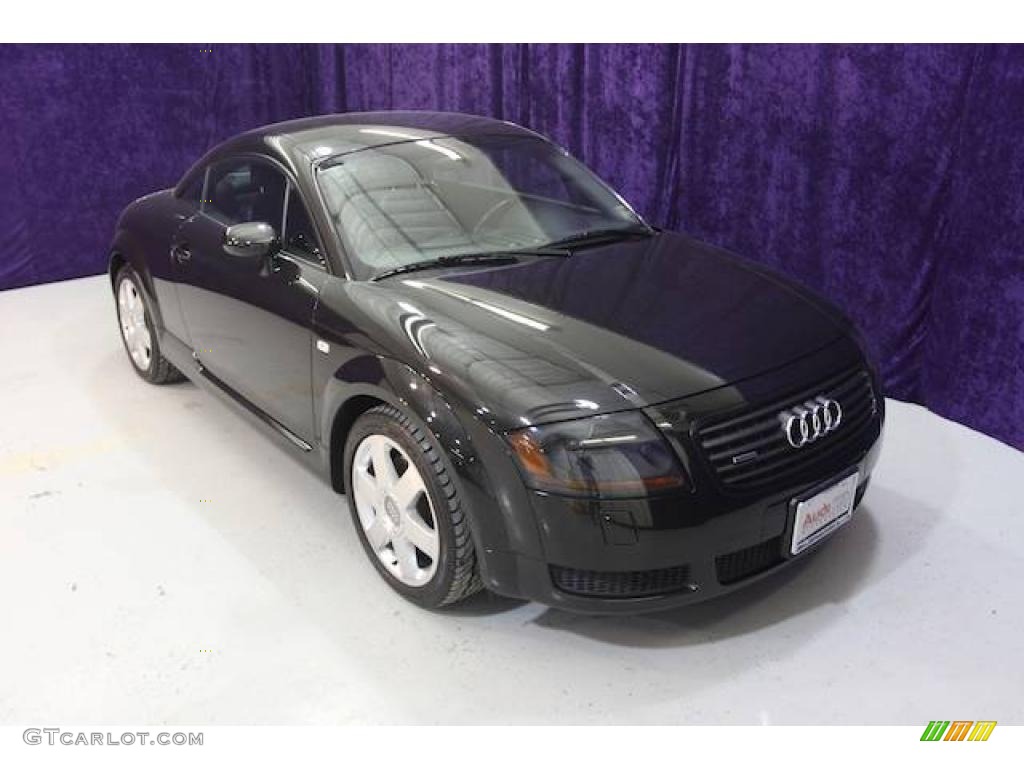 Brilliant Black 2002 Audi TT 1.8T quattro Coupe Exterior Photo #24463731