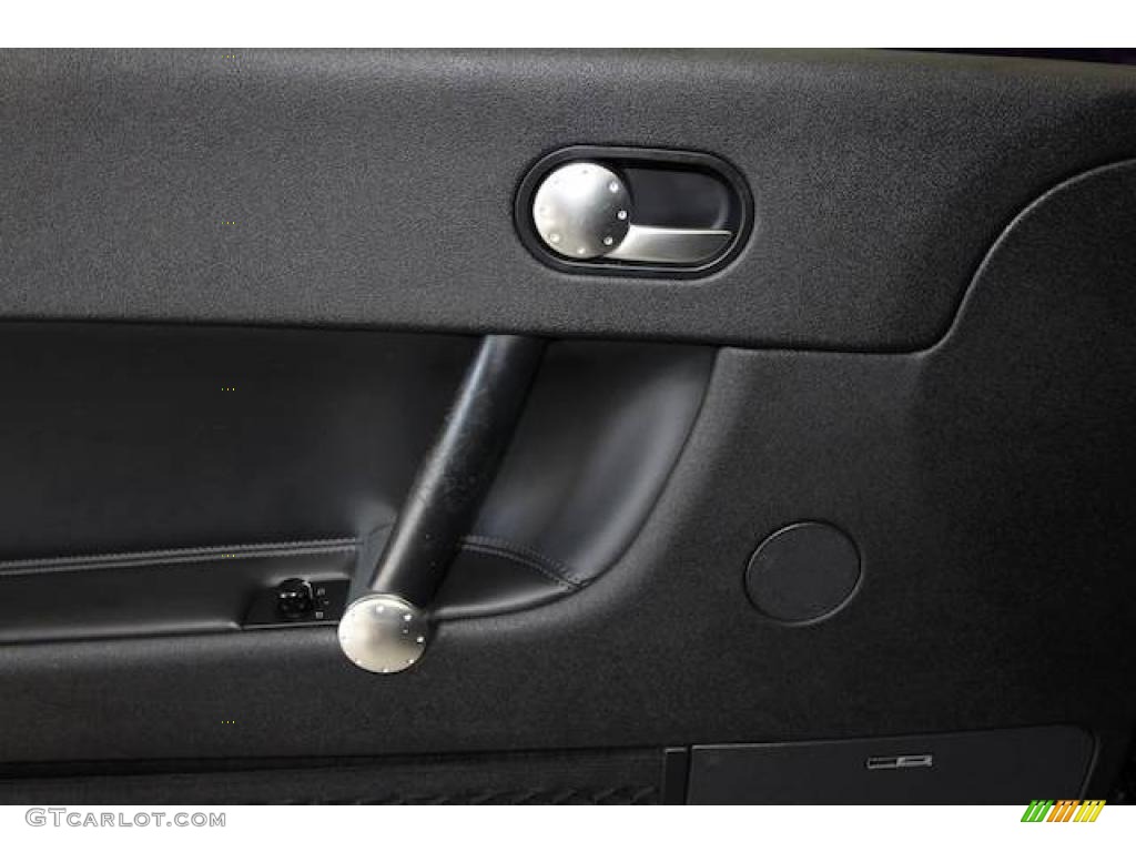 2002 Audi TT 1.8T quattro Coupe Ebony Door Panel Photo #24463779