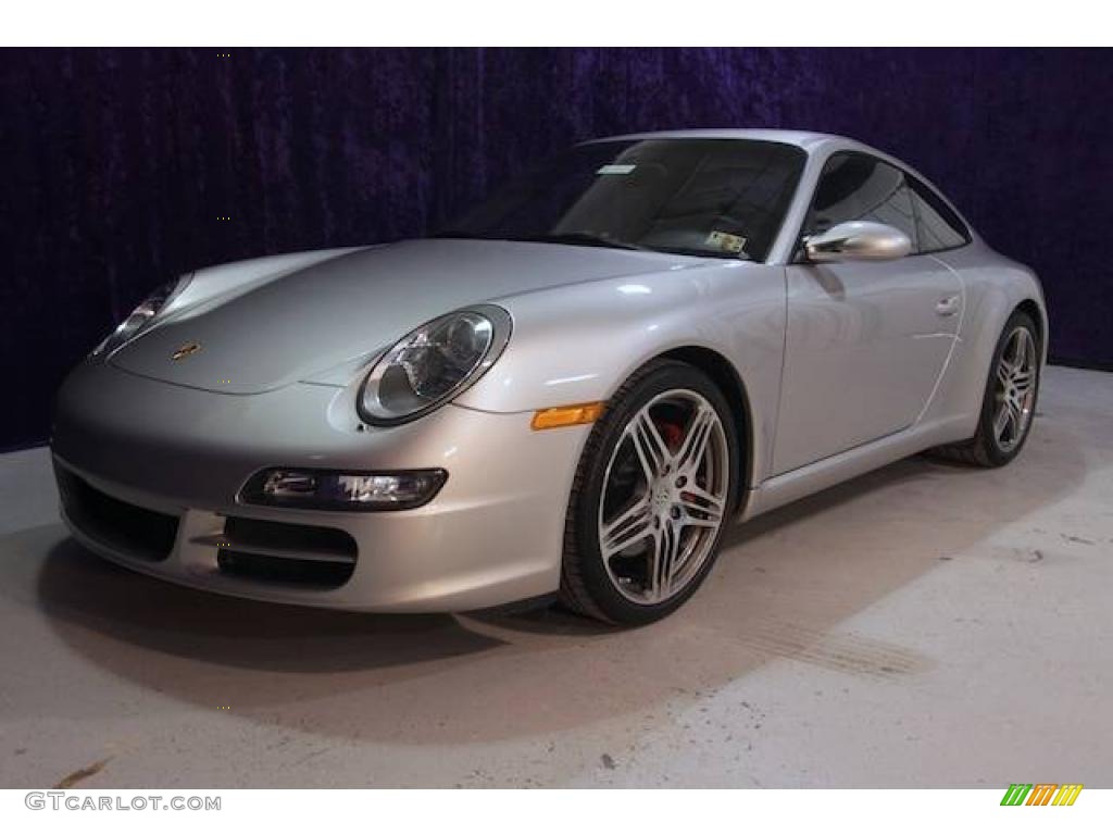 2008 911 Carrera S Coupe - Arctic Silver Metallic / Black photo #2