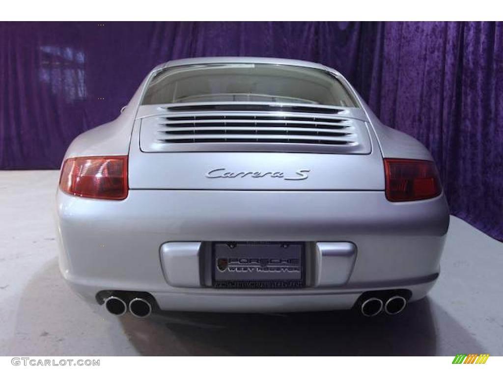 2008 911 Carrera S Coupe - Arctic Silver Metallic / Black photo #12