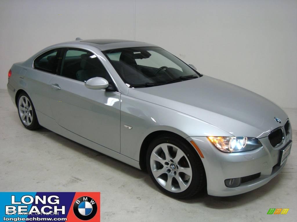 2007 3 Series 335i Coupe - Titanium Silver Metallic / Grey photo #1