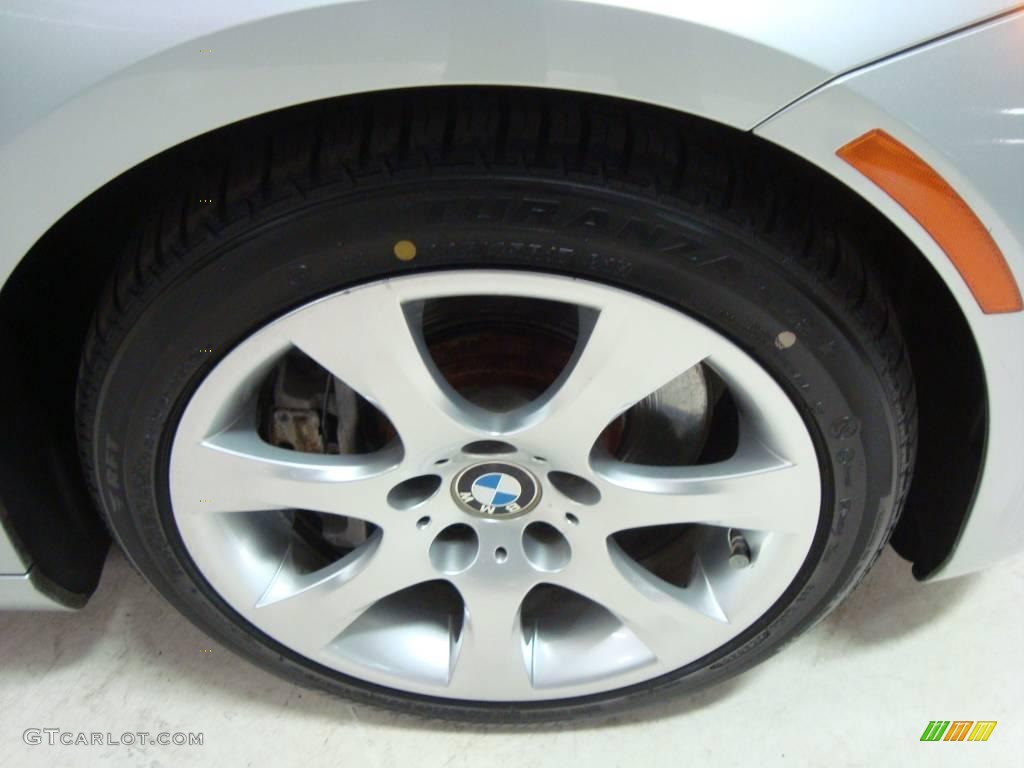2007 3 Series 335i Coupe - Titanium Silver Metallic / Grey photo #3
