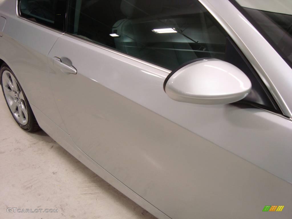 2007 3 Series 335i Coupe - Titanium Silver Metallic / Grey photo #4