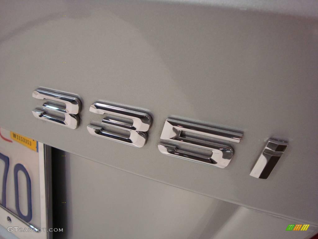 2007 3 Series 335i Coupe - Titanium Silver Metallic / Grey photo #7