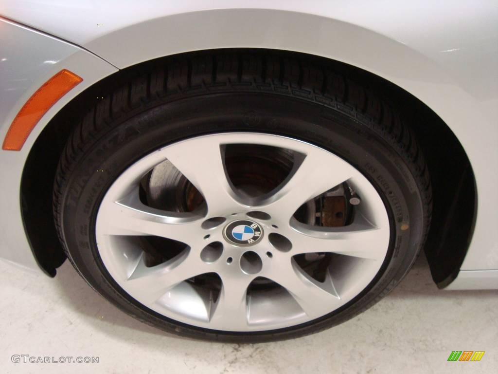 2007 3 Series 335i Coupe - Titanium Silver Metallic / Grey photo #13