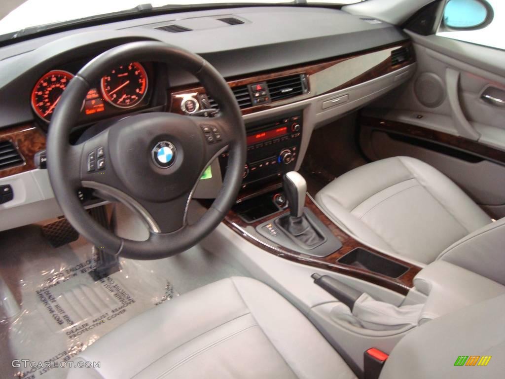 2007 3 Series 335i Coupe - Titanium Silver Metallic / Grey photo #17