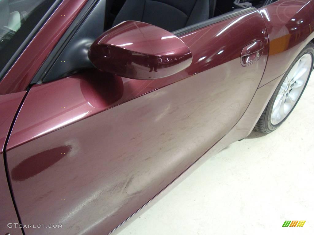 2003 Z4 2.5i Roadster - Merlot Red Metallic / Black photo #15