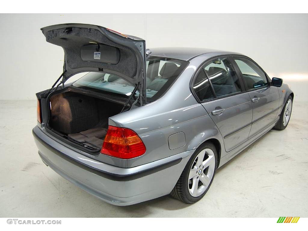 2004 3 Series 325i Sedan - Silver Grey Metallic / Grey photo #10