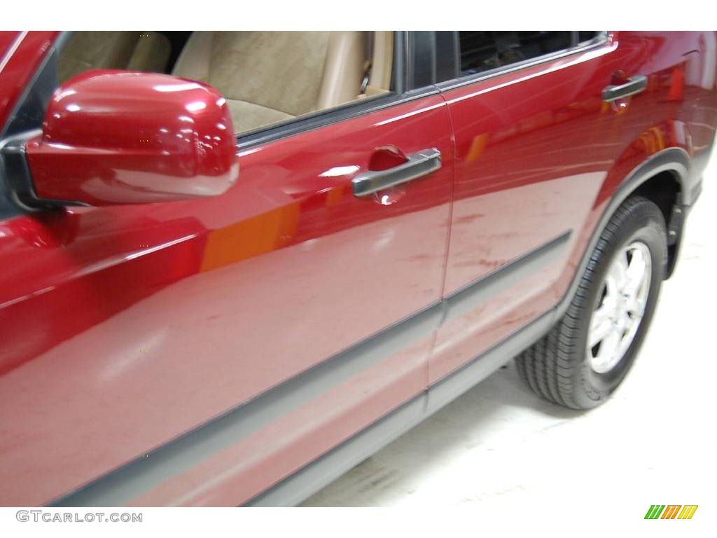 2004 CR-V EX 4WD - Chianti Red Pearl / Saddle photo #17