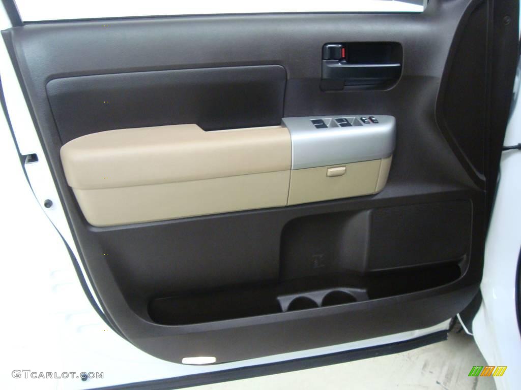 2007 Tundra SR5 Double Cab - Super White / Beige photo #16