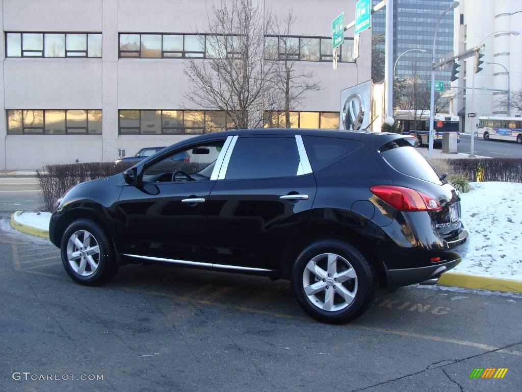 2009 Murano SL AWD - Super Black / Black photo #8