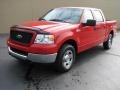 2005 Bright Red Ford F150 XLT SuperCrew  photo #2