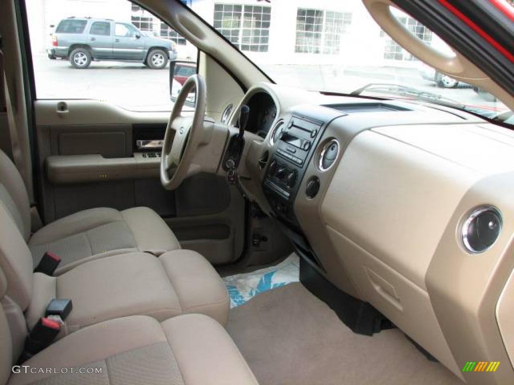2005 F150 XLT SuperCrew - Bright Red / Tan photo #8