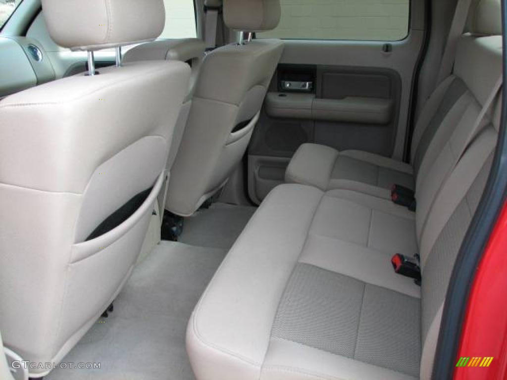 2005 F150 XLT SuperCrew - Bright Red / Tan photo #13