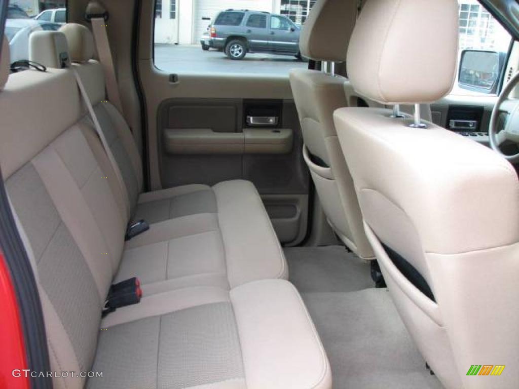 2005 F150 XLT SuperCrew - Bright Red / Tan photo #14