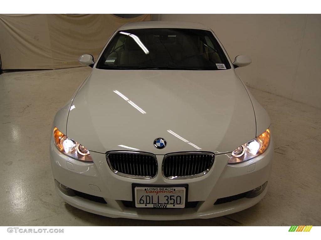 2008 3 Series 335i Convertible - Alpine White / Beige photo #5