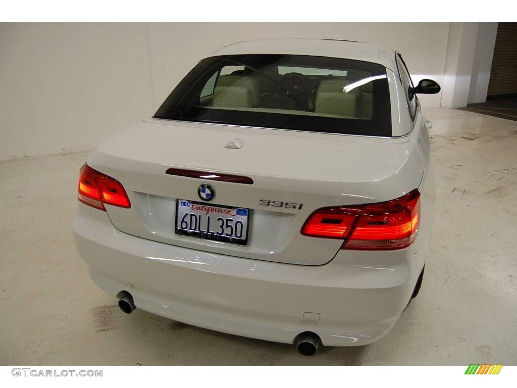 2008 3 Series 335i Convertible - Alpine White / Beige photo #7