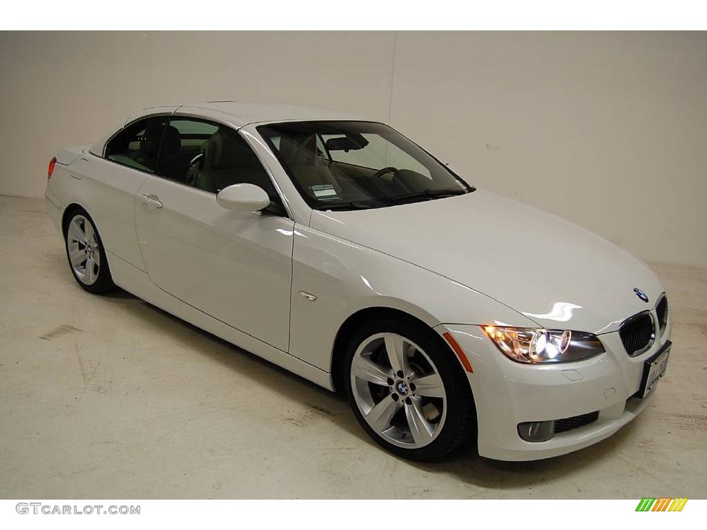 2008 3 Series 335i Convertible - Alpine White / Beige photo #11