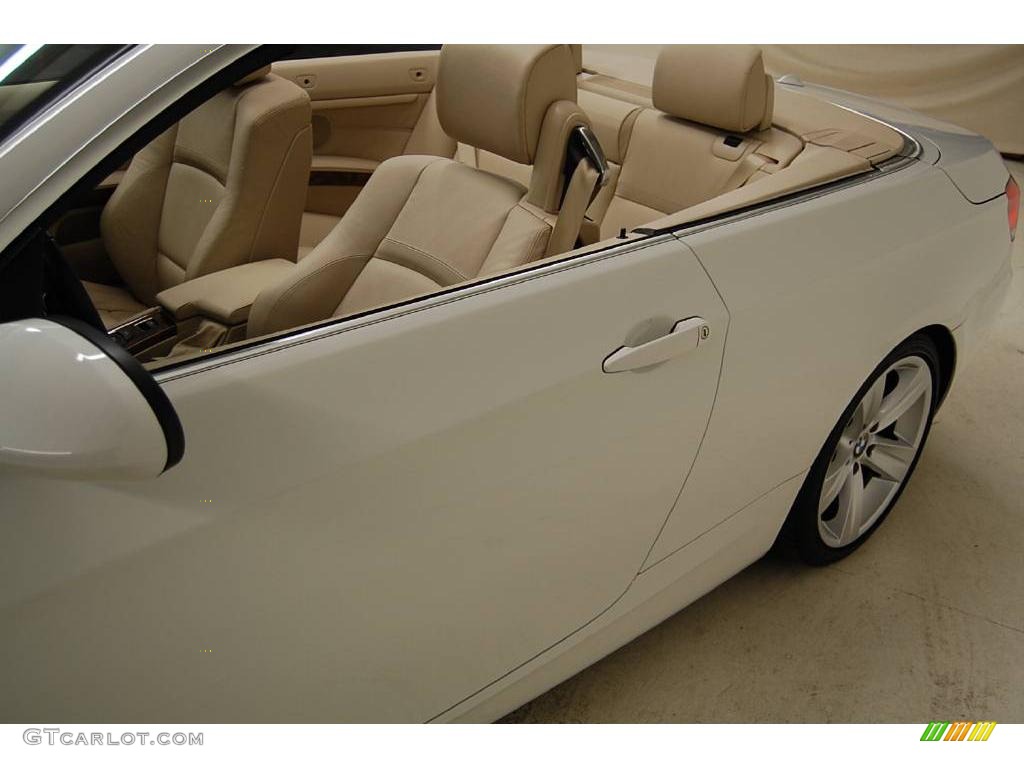 2008 3 Series 335i Convertible - Alpine White / Beige photo #14