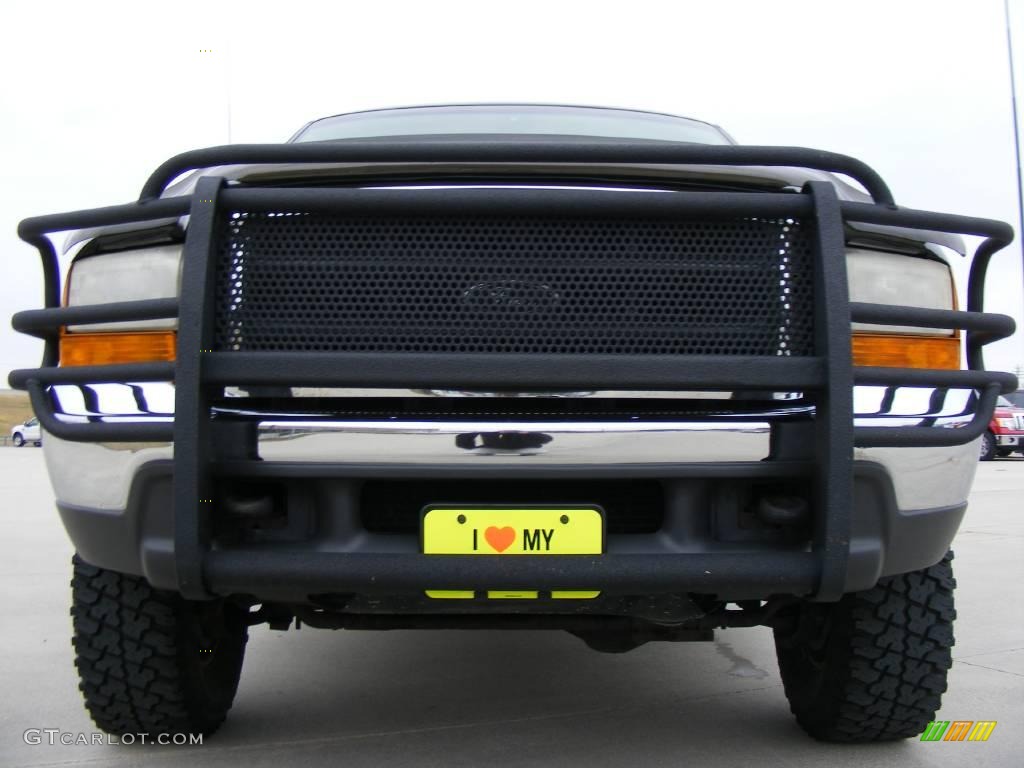 2000 F250 Super Duty XLT Crew Cab 4x4 - Deep Wedgewood Blue Metallic / Medium Parchment photo #9