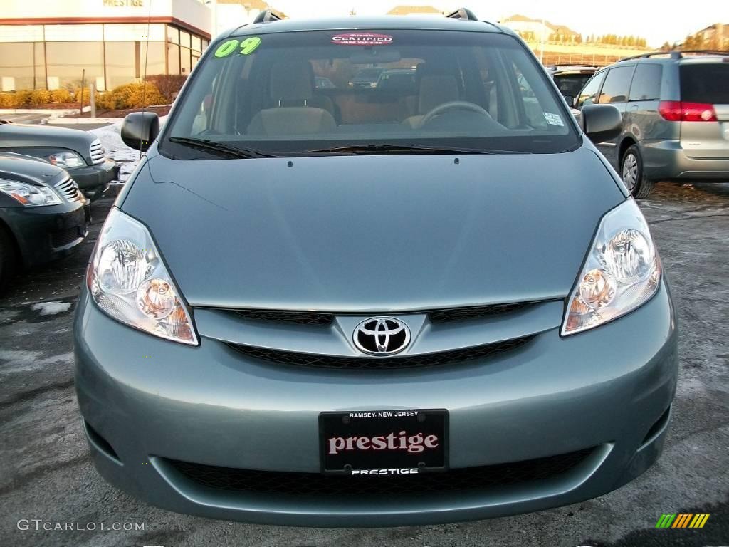 2009 Sienna LE - Blue Mirage Metallic / Stone photo #2