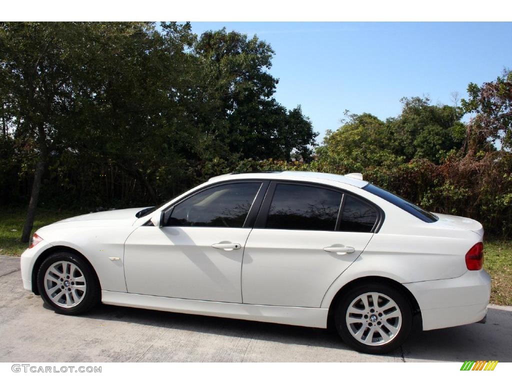 2006 3 Series 325i Sedan - Alpine White / Beige photo #5