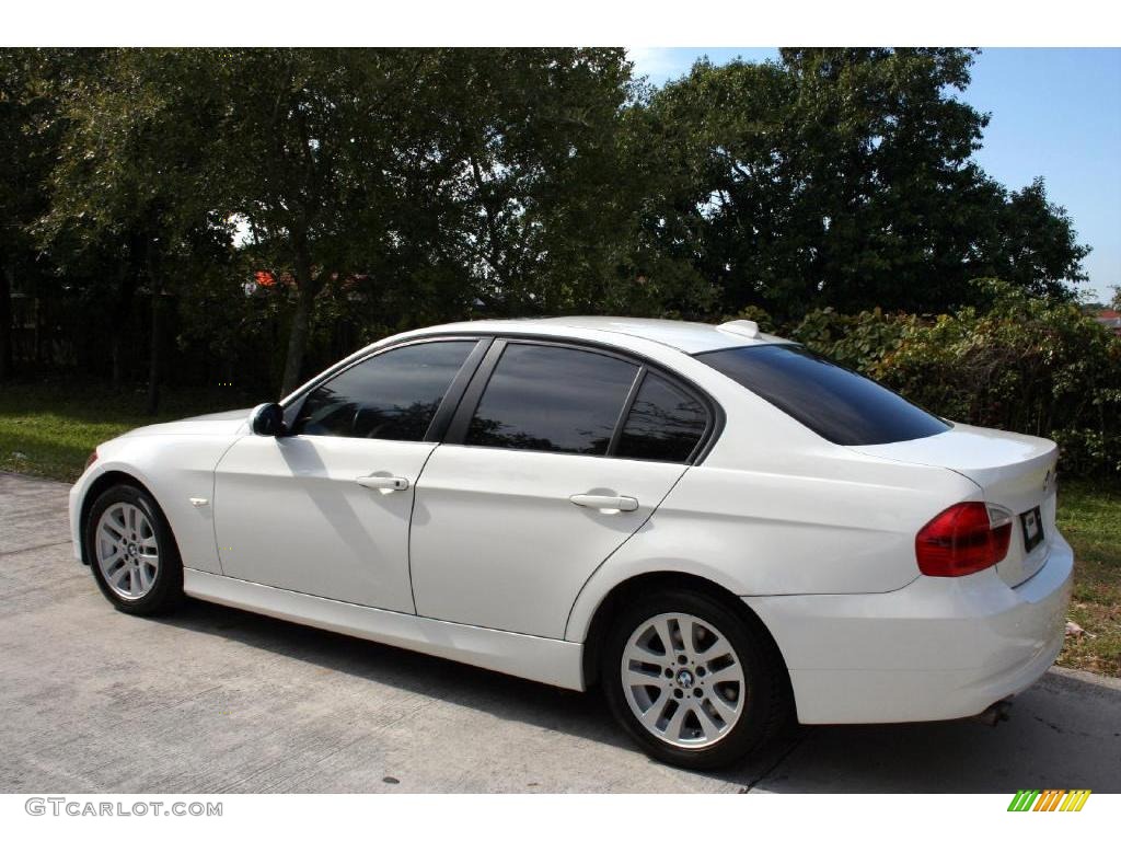 2006 3 Series 325i Sedan - Alpine White / Beige photo #6