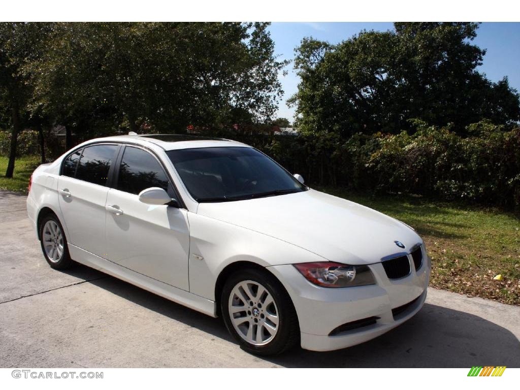 2006 3 Series 325i Sedan - Alpine White / Beige photo #16