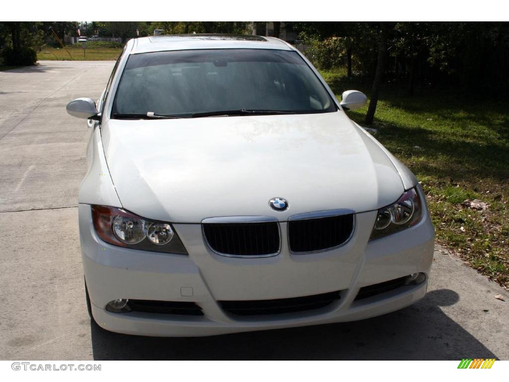 2006 3 Series 325i Sedan - Alpine White / Beige photo #19