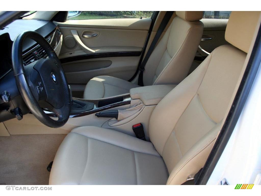2006 3 Series 325i Sedan - Alpine White / Beige photo #49
