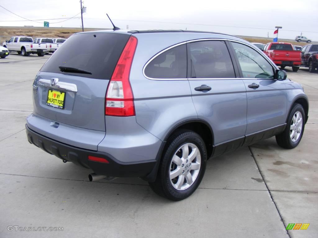 2008 CR-V EX - Glacier Blue Metallic / Gray photo #3