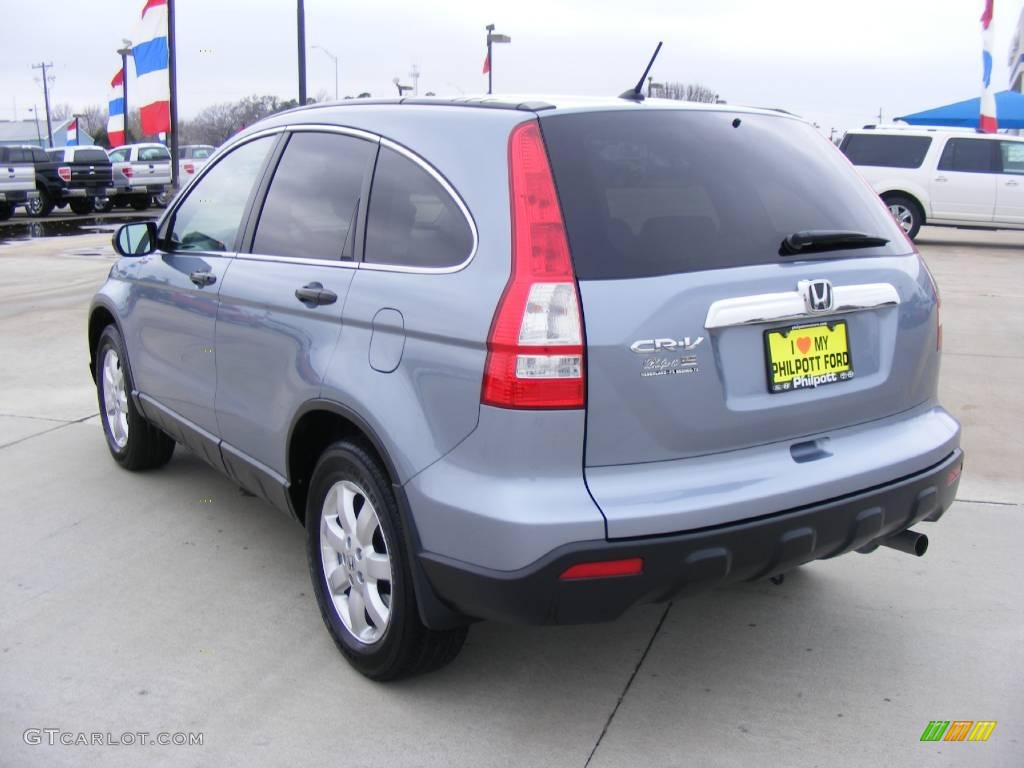 2008 CR-V EX - Glacier Blue Metallic / Gray photo #5