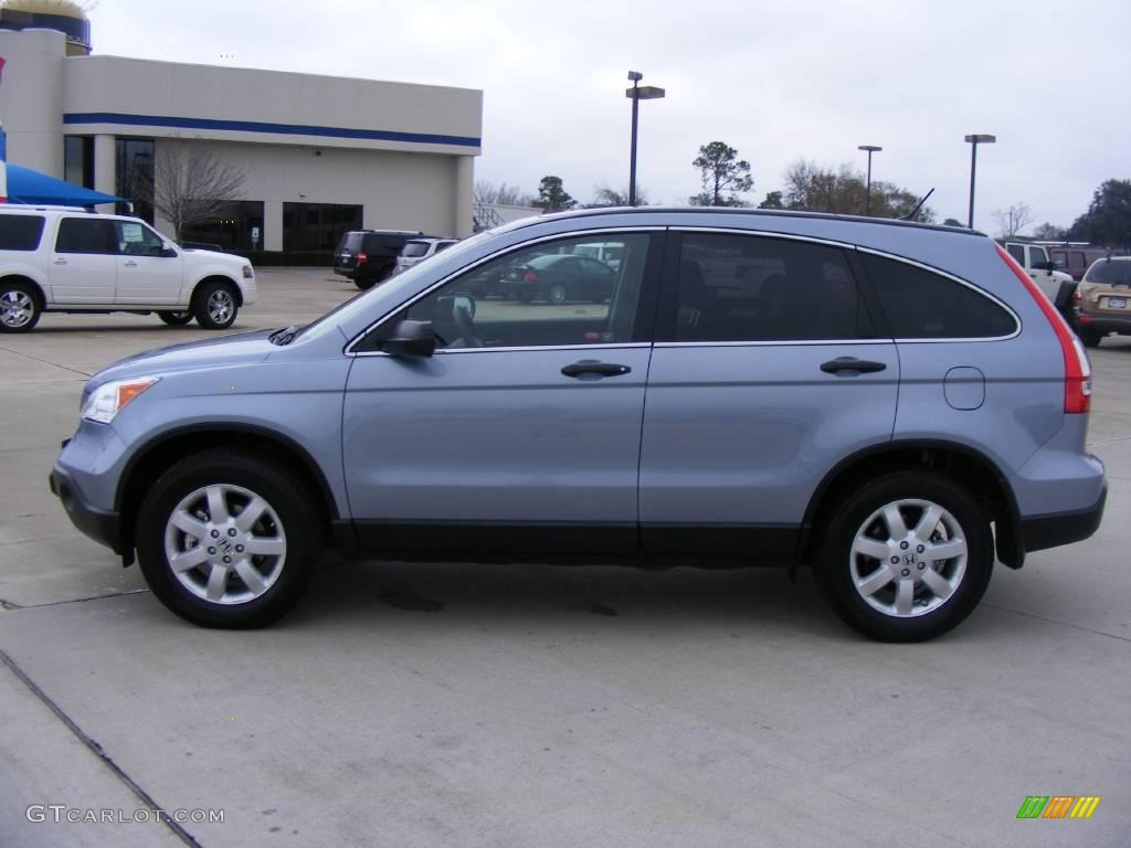 2008 CR-V EX - Glacier Blue Metallic / Gray photo #6